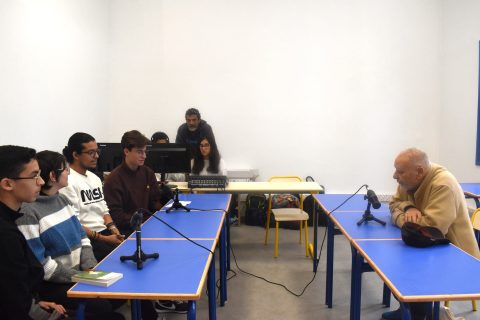 podcast au lycée avec tahar benjelloun